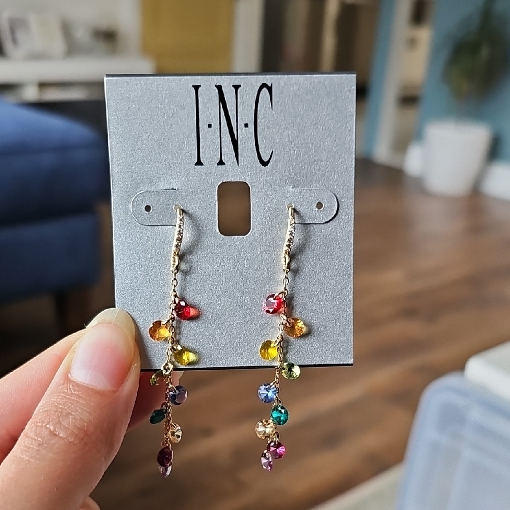 INC International Concepts Vibrant Gemstone Earrings